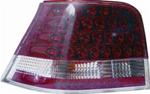 KIT FAN. POST. VOLKSWAGEN GOLF IV MOD. LED ROSSO - CROMATO