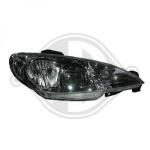 Faro principale PER Peugeot 206/206CC 98-08DAL 05->>        KLARGLASOPTIK