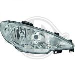 Faro principale PER Peugeot 206/206CC 98-08DAL 98-05  KLARGLASOPTIK H7/H7