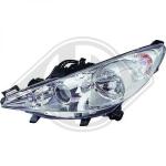 Faro principale PER Peugeot 207 06-09DAL 06-12   +KURVENL. H7+H7+H1