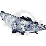 Faro principale PER Peugeot 207 09-12DAL 06-12   +KURVENL. H7+H7+H1