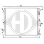 Radiatore, Raffreddamento motore PER Dacia Logan Lim/Kombi MCV Pickup 08-13DAL 08->>           477X405X16