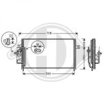 Condensatore, Climatizzatore PER Hyundai Lantra 98-00DAL HYUNDAI LANTRA 02/1996