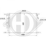 Condensatore, Climatizzatore PER Chevrolet/Daewoo Aveo Fliessheck 08-11DAL CHEVROLET AVEO 02/2007