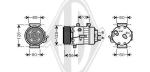 Compressore, Climatizzatore PER Klimaprodukte KlimakompressorDAL PEUGEOT 307 2003