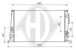 Radiatore, Raffreddamento motore PER Klimaprodukte KuehlerDAL DACIA DUSTER 10/2010