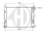 Radiatore, Raffreddamento motore PER Klimaprodukte KuehlerDAL DACIA DOKKER 11/2012
