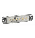 LUCE DEMARCAZIONE ANTERIORE BIANCO 6 LED 24 V INTERASSE 85.5